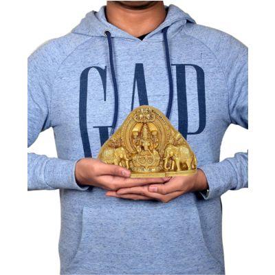 Brass Gaja Lakshmi Wall Hanging-ArtyCrafatz.com