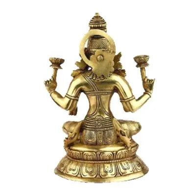 Brass Lakshmi Ganesha 10 Inches Idol-ArtyCraftz.com