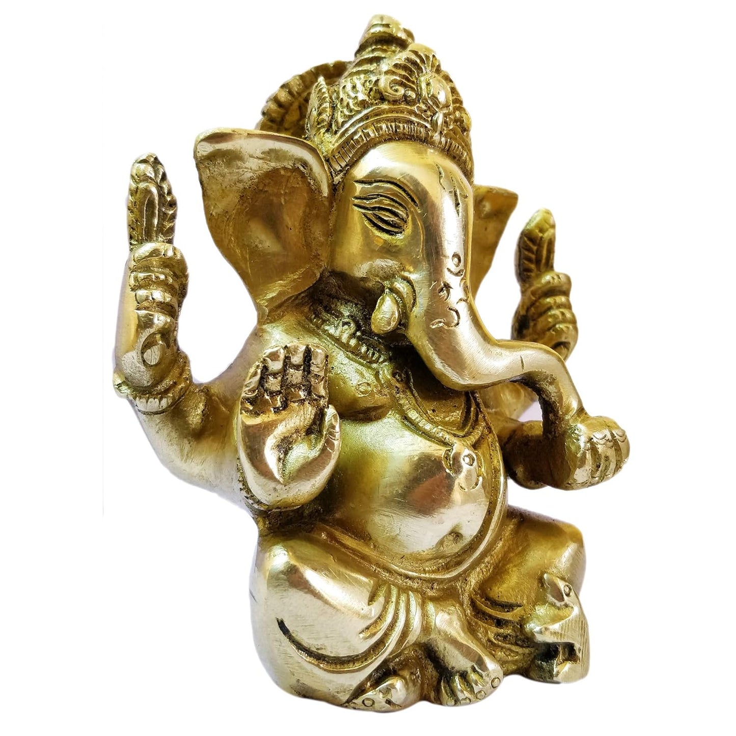 Brass Large Ears Ganesh Idol