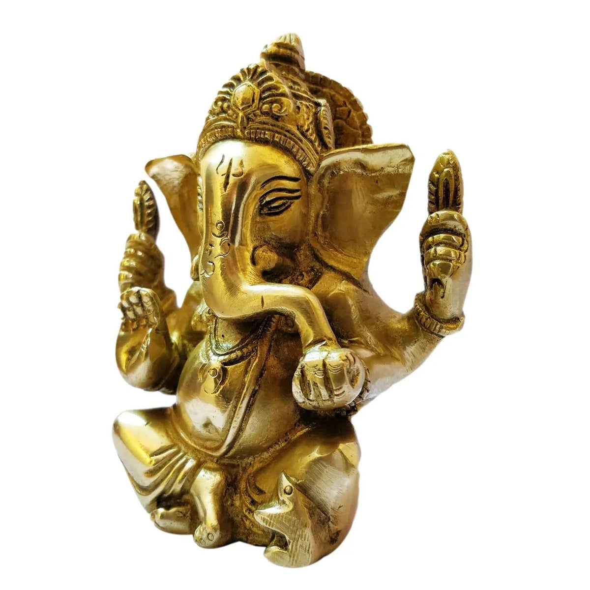 Brass Large Ears Ganesh Idol