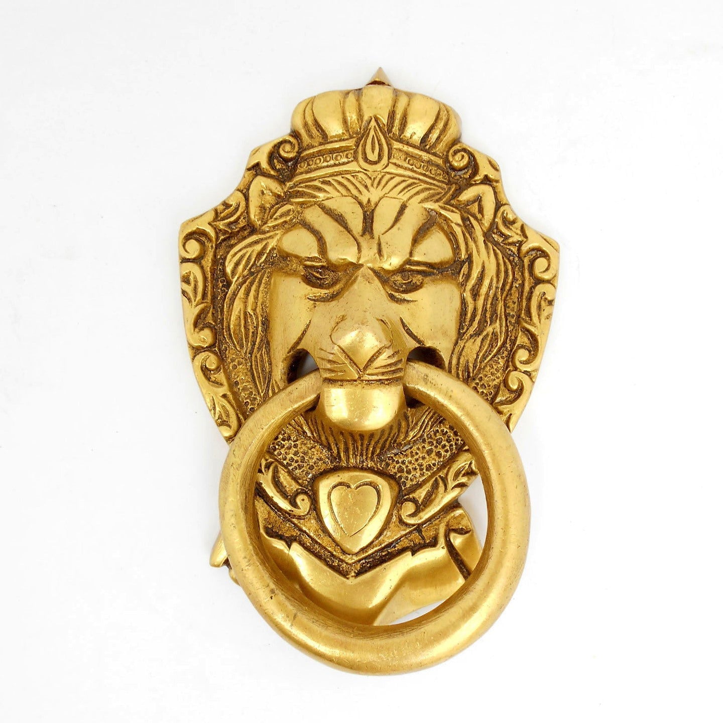 Brass Lion King Door Knocker - ArtyCraftz.com