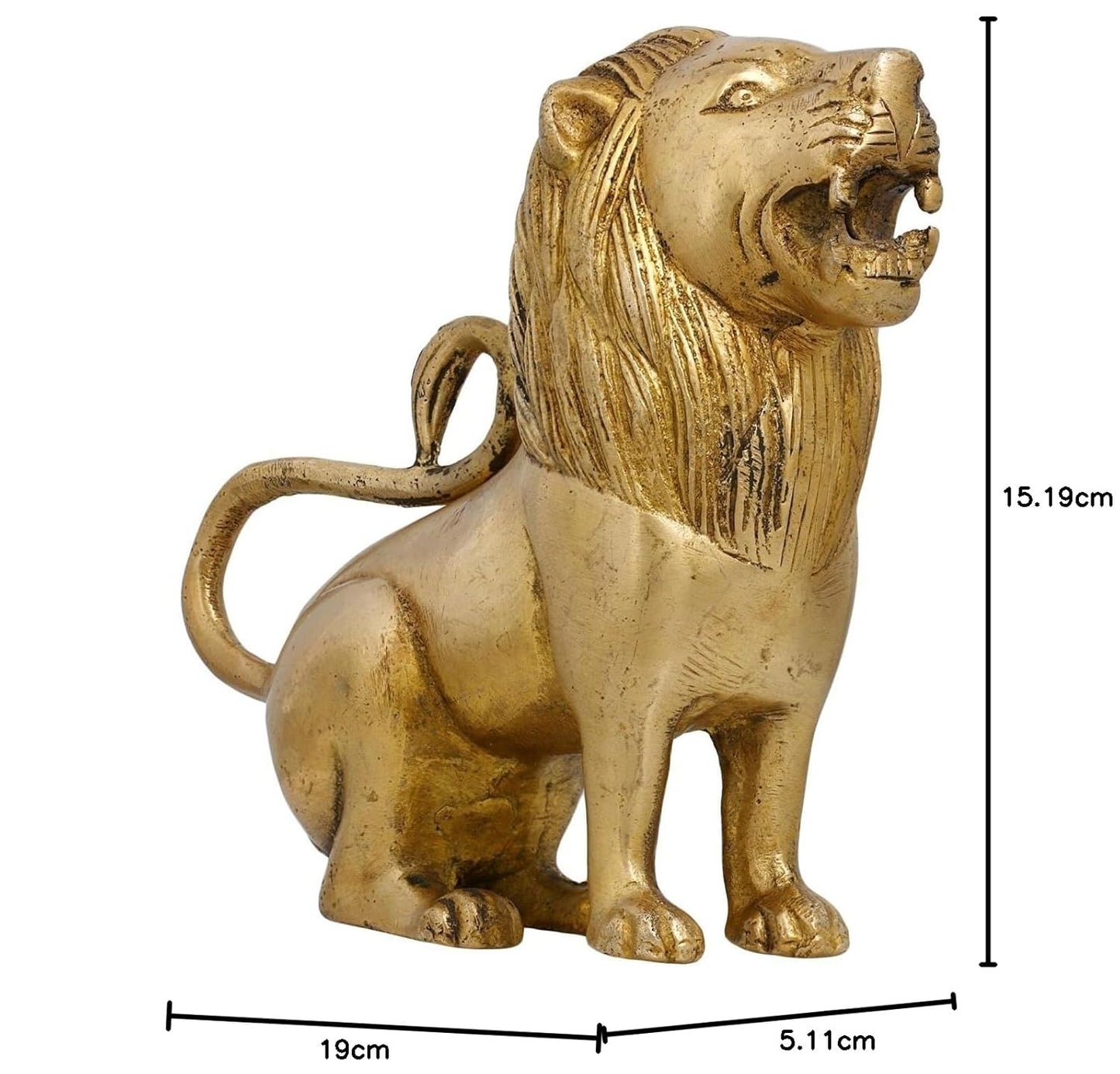 Brass Lion for showpiece