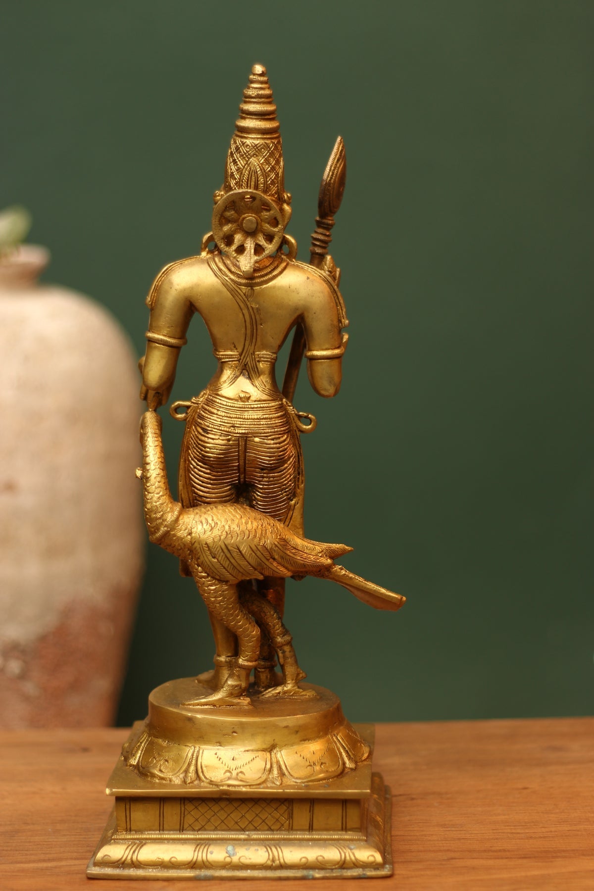 Brass Lord Murugan Peacock Statue/Idol - ArtyCraftz