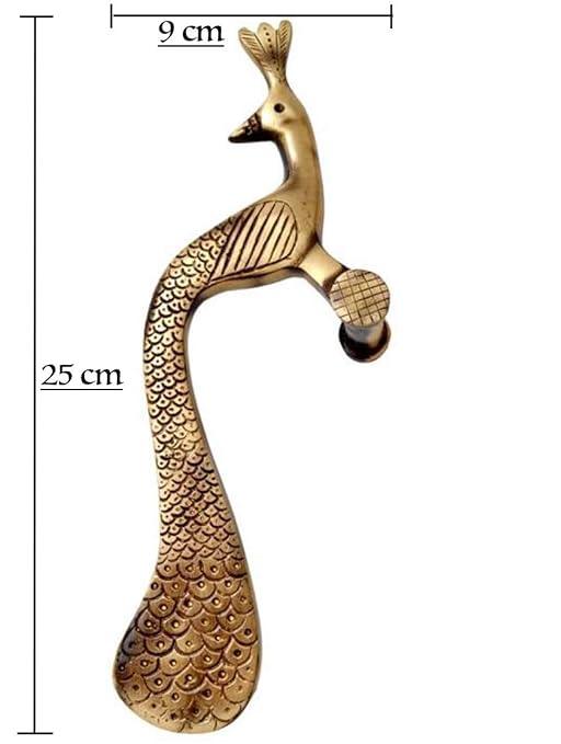 Brass Made Peacock Door Handle-ArtyCraftz.com