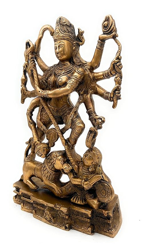Brass Mahishasura Mardani Maa Durga Statue
