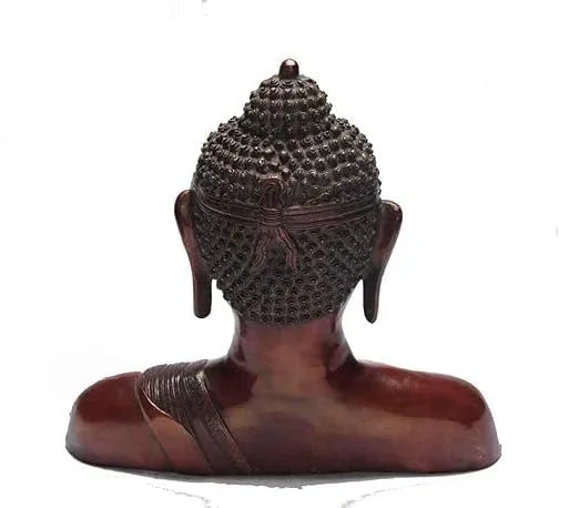 Brass Meditating Buddha - Copper Red - 14" - ArtyCraftz.com