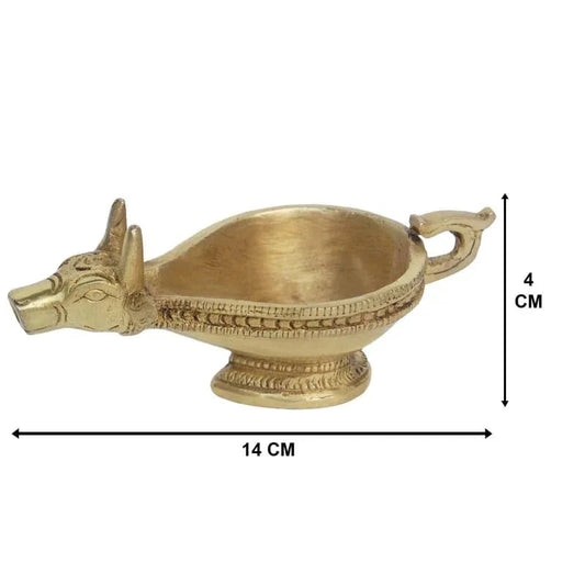 Brass Nandi Oil Lamp