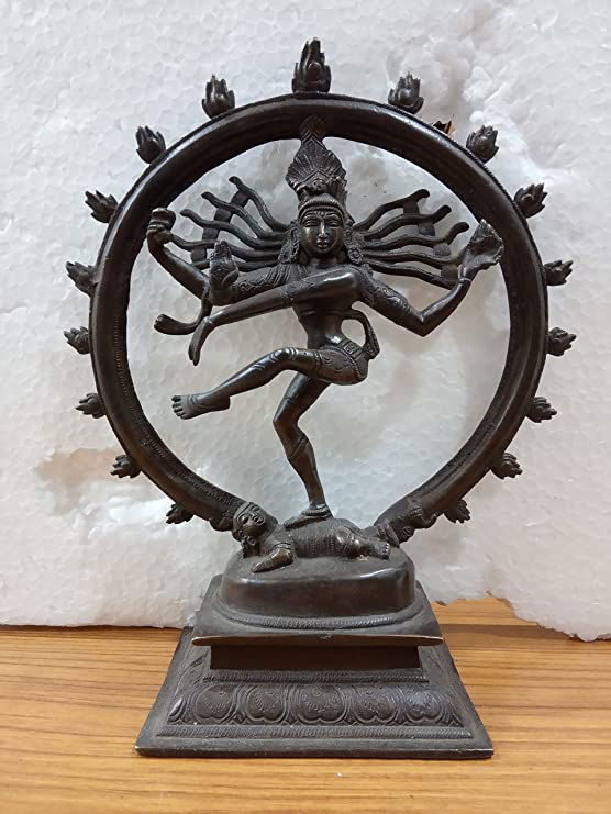 Brass Nataraja Statue Home Decor Gifting 11.6 Inches - ArtyCraftz.com