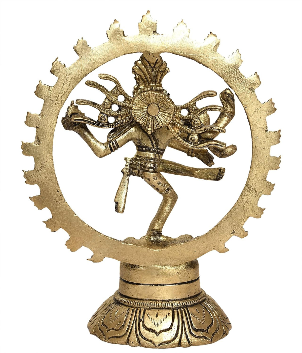 Brass Nataraja Statue Home Decor Gifting 5.5" Inches-ArtyCraftz.com