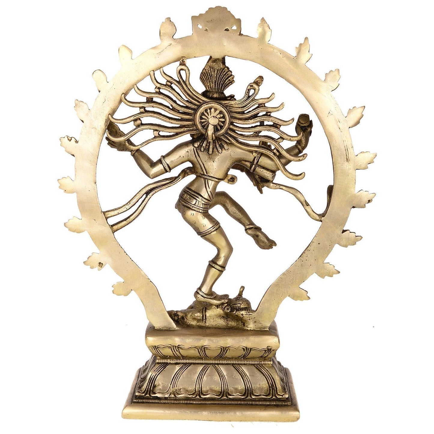 Brass Nataraja with Yali and Flower Prabhavali Idol