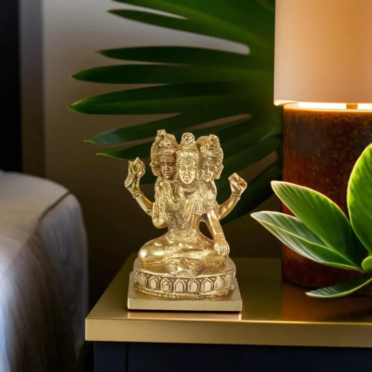 Brass Panchmukhi Shiva Statue-ArtyCraftz.com