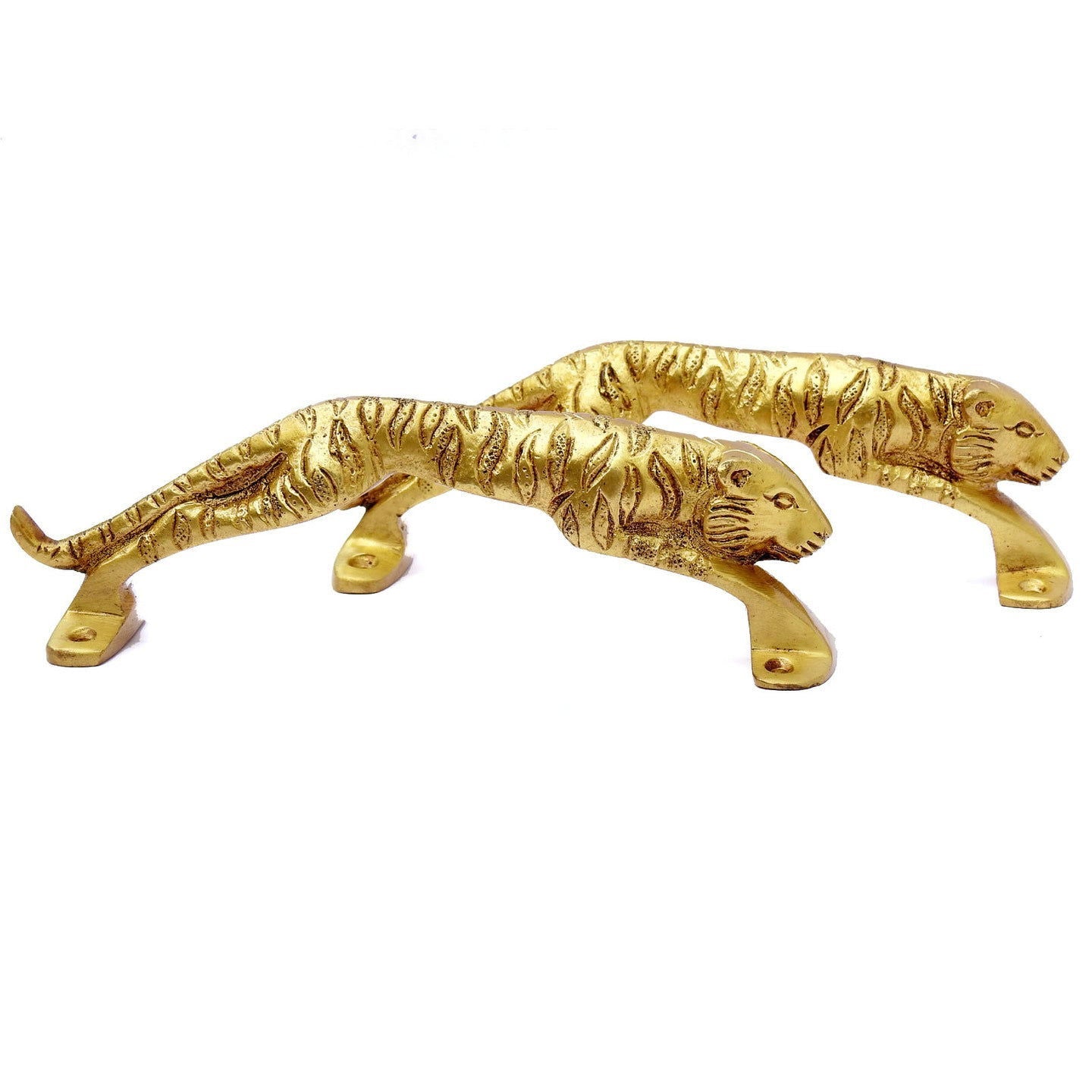 Brass Panther Shape Door Handle - ArtyCraftz.com