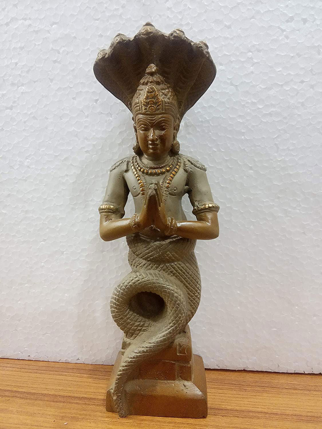 Brass Patanjali Statue Brass Hindusim Indian Art Home Decoration Height 10 Inch - ArtyCraftz.com