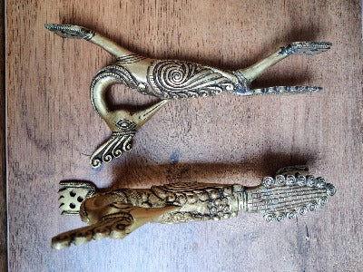 Brass Peacock Door Handle - ArtyCraftz.com
