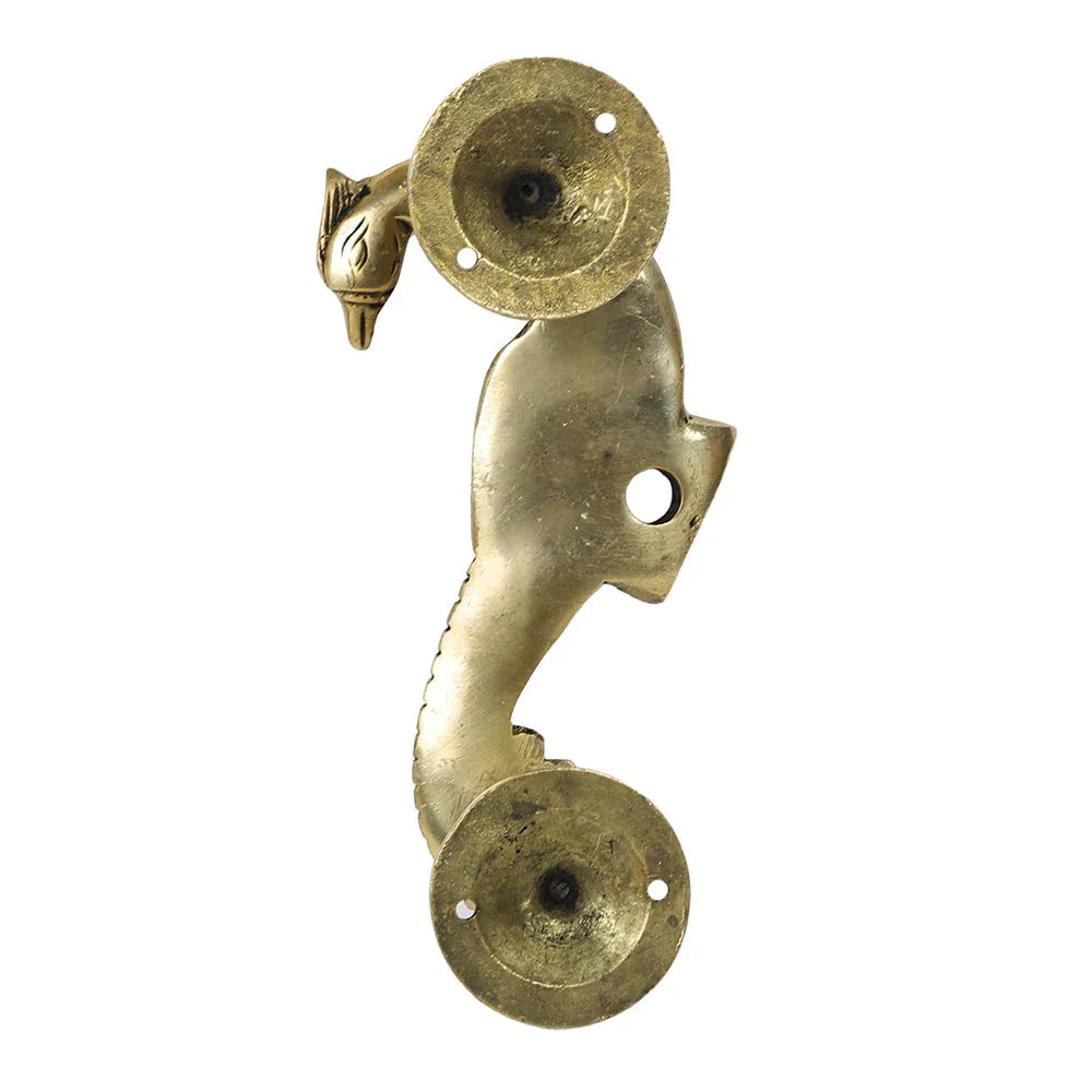 Brass Peacock Figure Door Handle (Set of 2 Piece) 7.5 x 5 x 16 Cm - ArtyCraftz.com