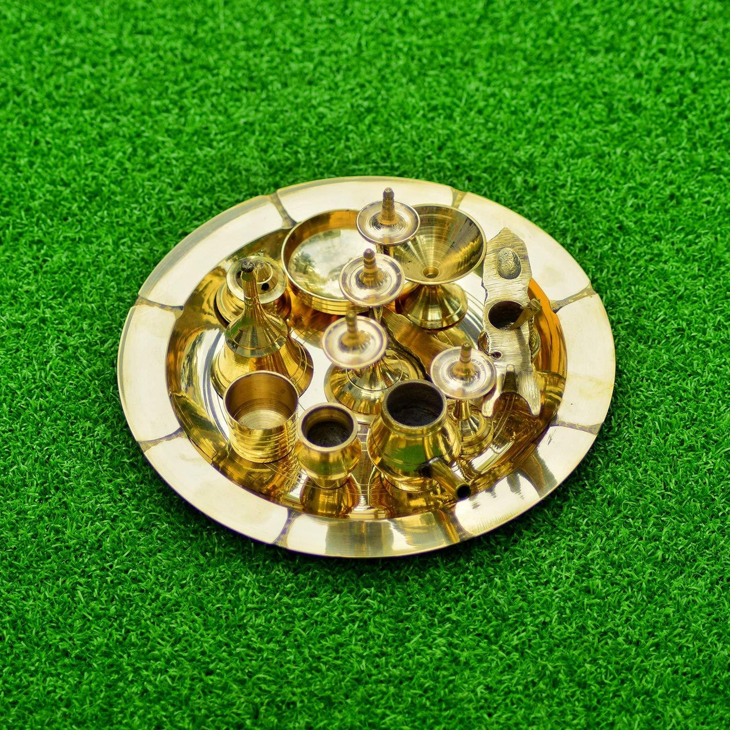 Brass Pooja Set Kerala Astamangalya
