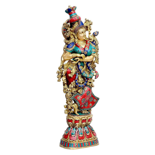 Brass Radha Statue -ArtyCraftz.com