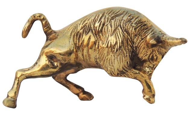 Brass Raging Bull Showpiece-ArtyCraftz.com