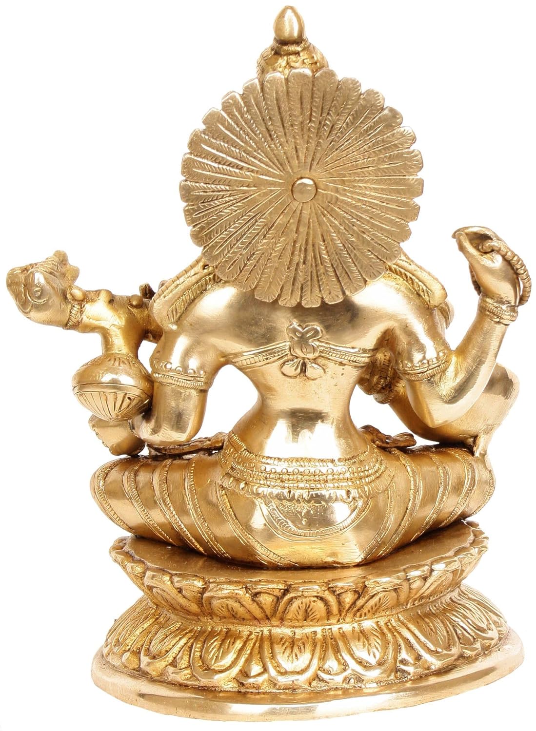 Brass Saraswati Idol for Home. Height 9 Inch - ArtyCraftz.com