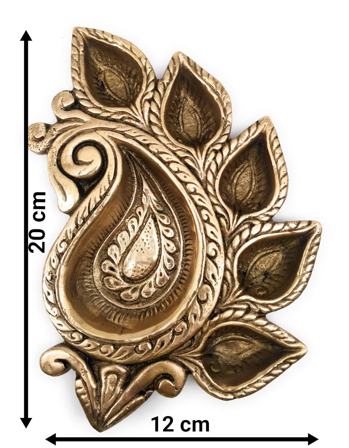 Brass Shankh-Shaped Lamp-ArtyCraftz.com