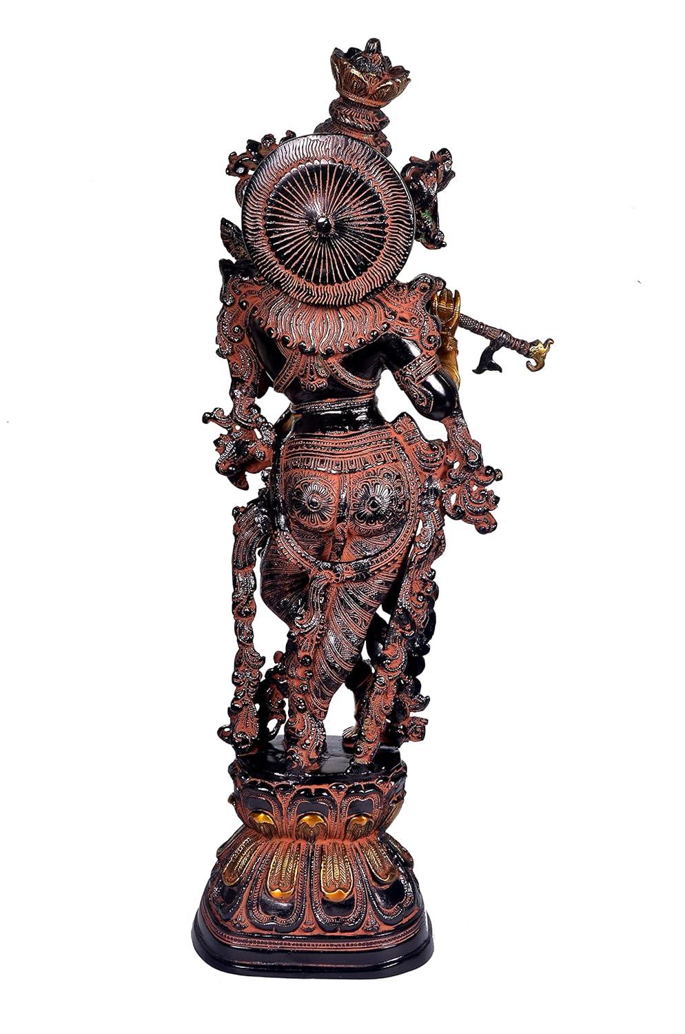 Brass Shri Krishna Murti Statue-ArtyCraftz.com
