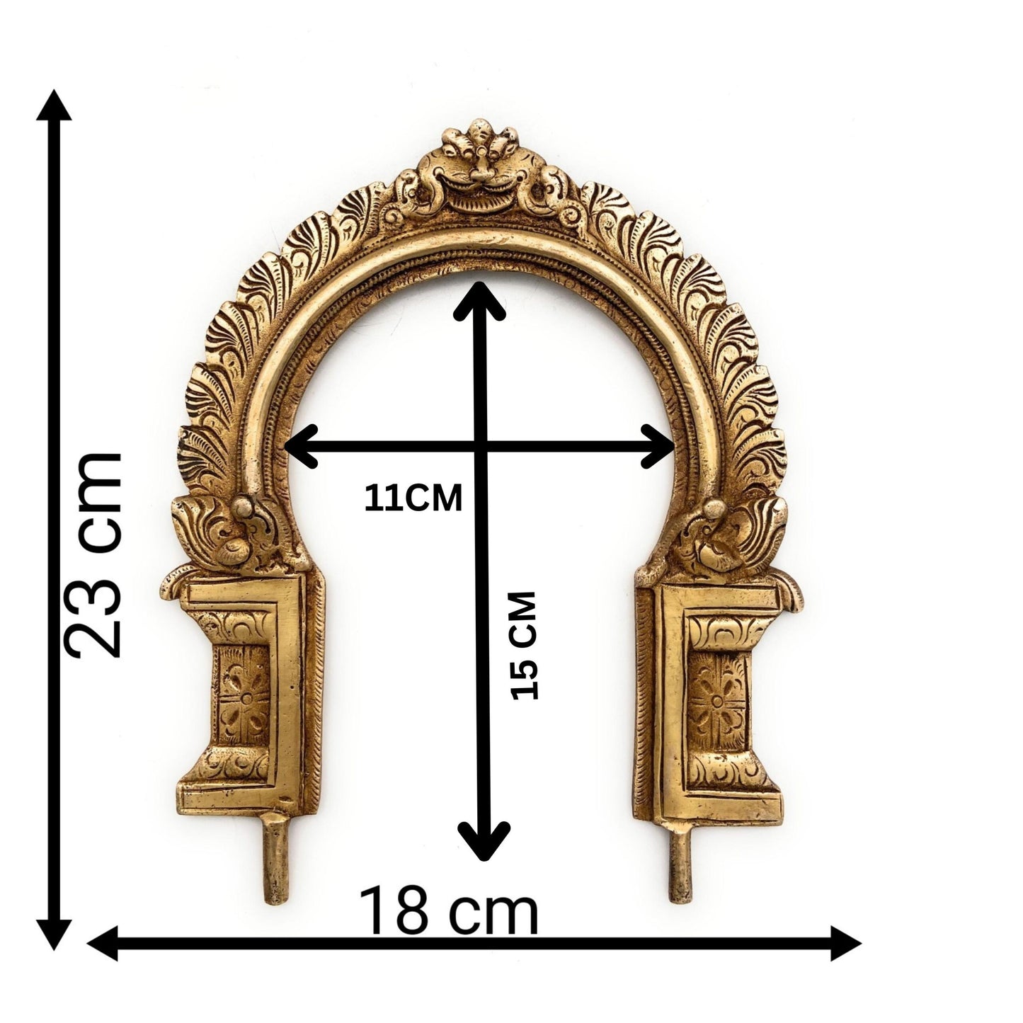 Brass Simha Yazhi Prabhavali for Idols-ArtyCraftz.com