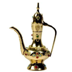 Brass Surahi with Gemstones - ArtyCraftz.com