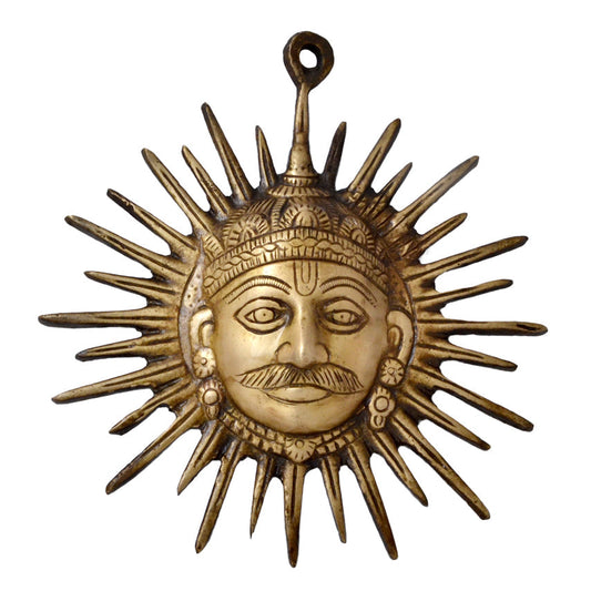 Brass Surya Face Wall Hanging-ArtyCraftz.com