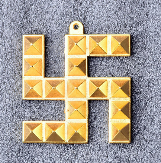 Brass Swastik Pyramid Door Entrance Yantra-ArtyCraftz.com