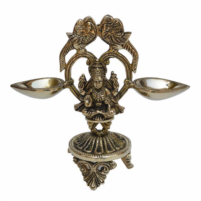 Brass Table Decor Oil Lamp Deepak Laxmi Home Decor - ArtyCraftz.com