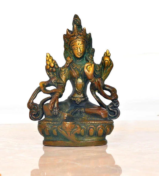 Brass Tara Devi Idol-ArtyCraftz.com