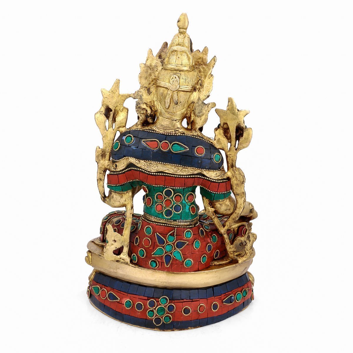 Brass Tibetian Blessing Tara Buddhistva Statue-ArtyCraftz.com