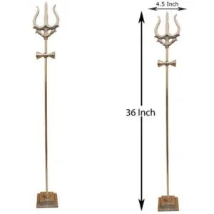 Brass Trishul With Holder