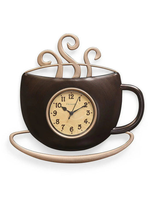 Brewing Hot Coffee Wall Clock