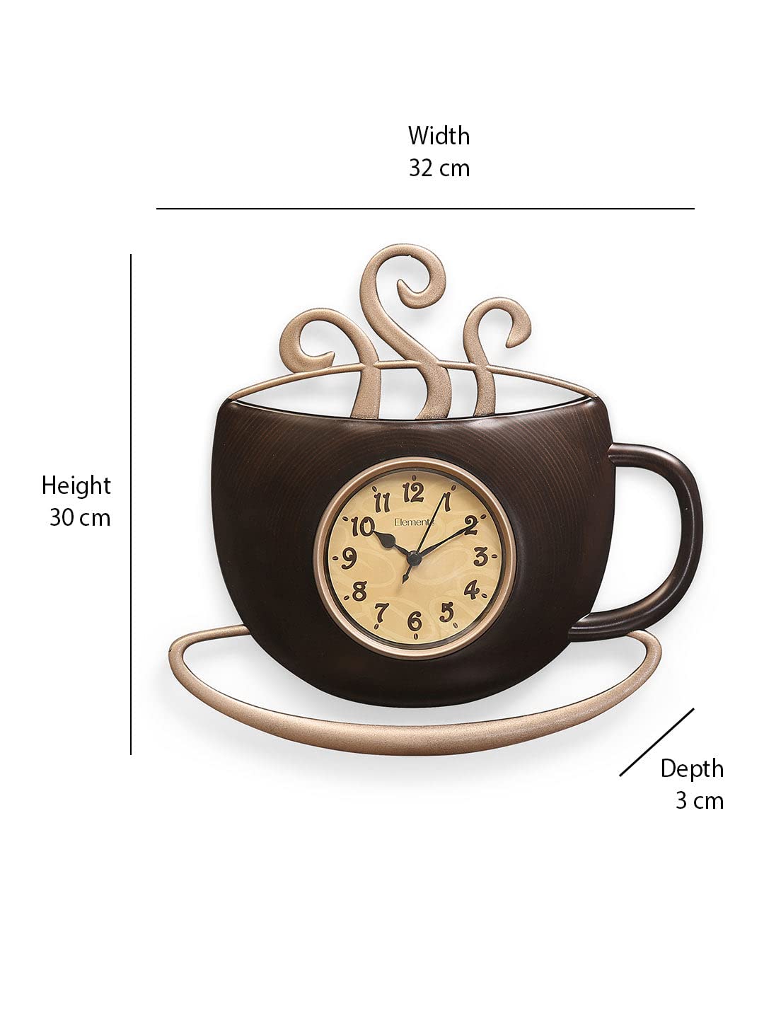 Brewing Hot Coffee Wall Clock