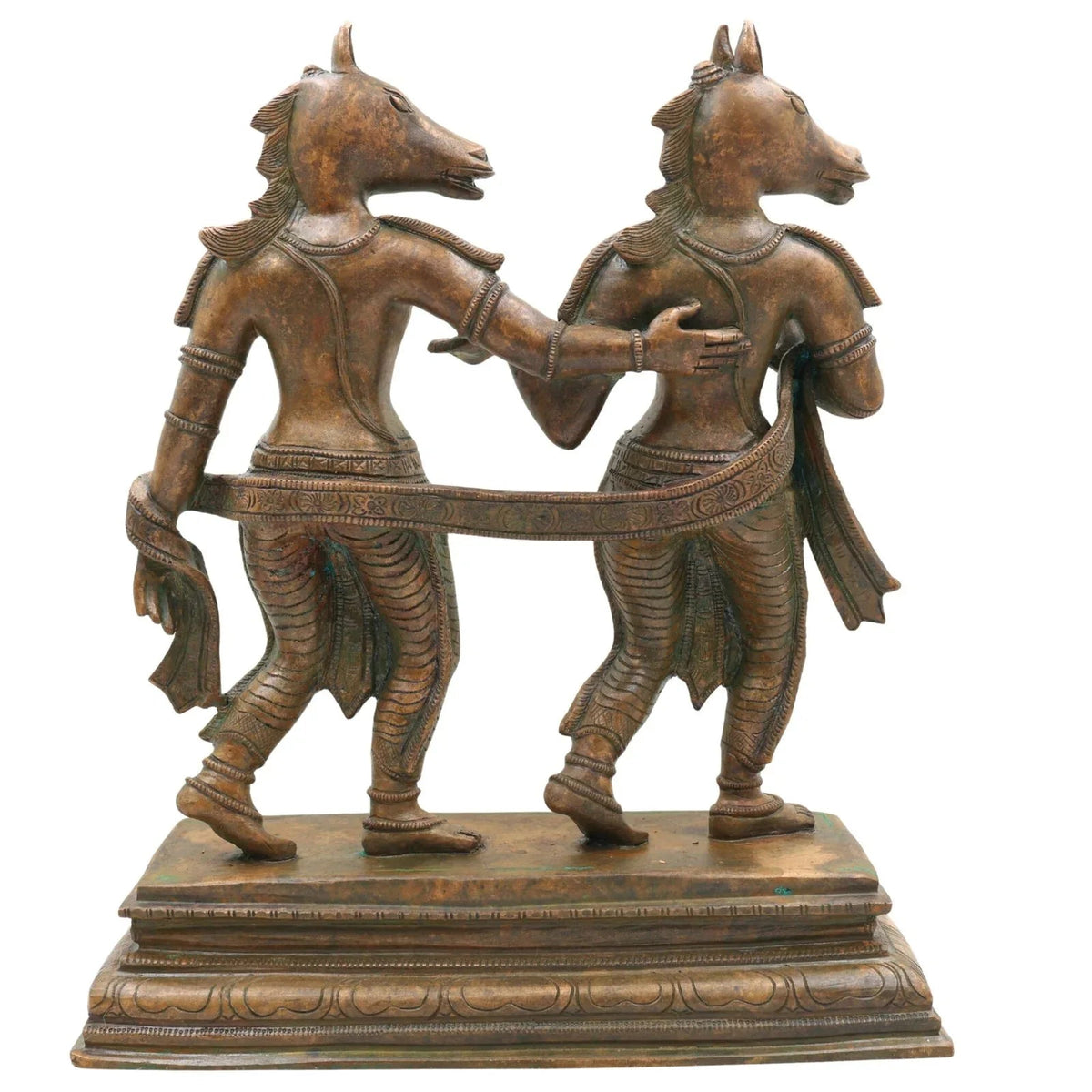 Bronze Ashwini Kumar Idols on Base-ArtyCraftz.com