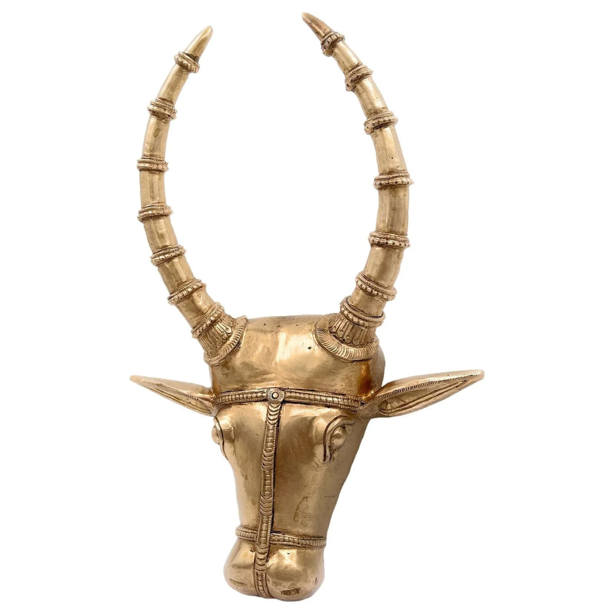 Bronze Bull Face Wall Hanging-ArtyCraftz.com