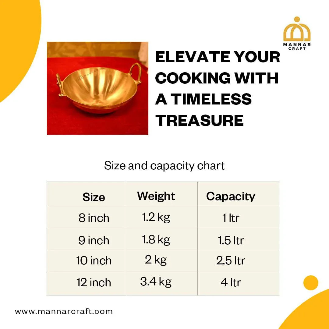 Bronze Kadai for Cooking and Deep Fry - ArtyCraftz.com