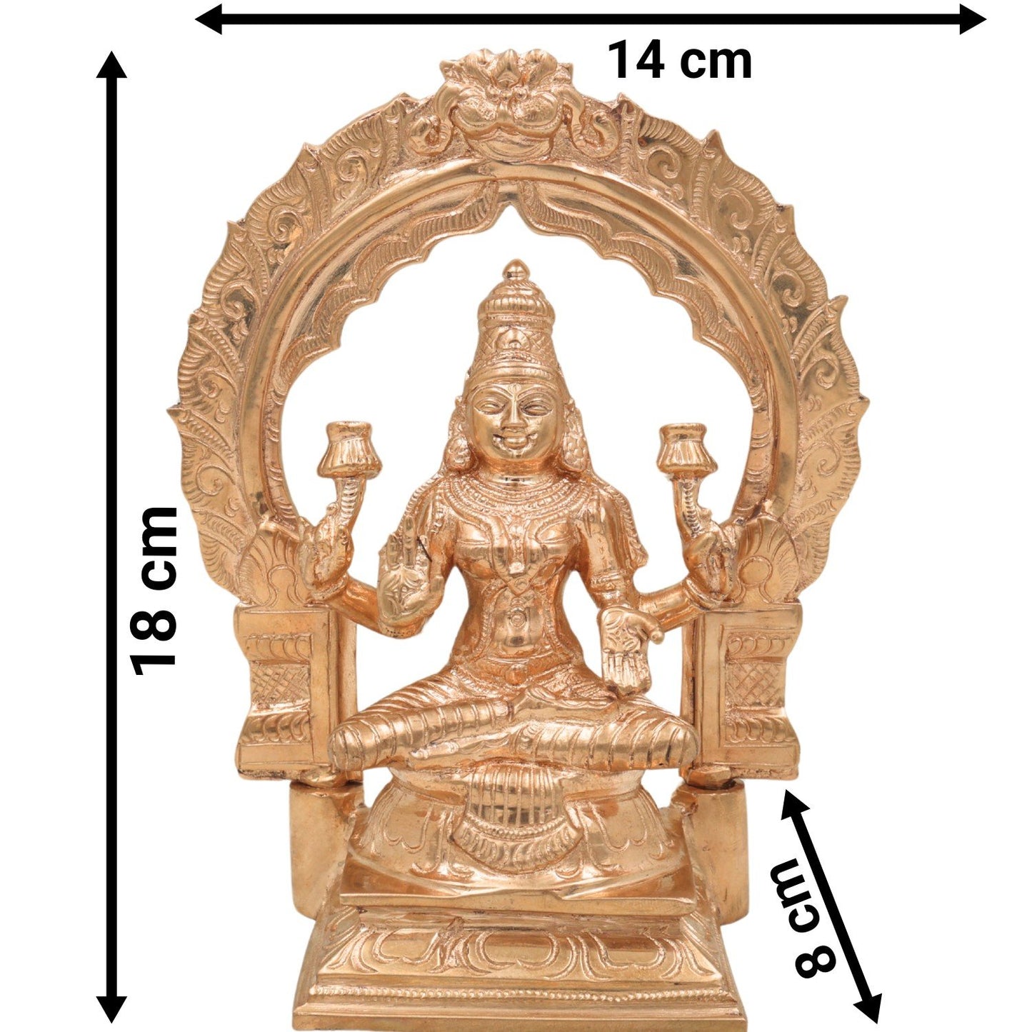 Bronze Mahalakshmi Statue-ArtyCraftz.com