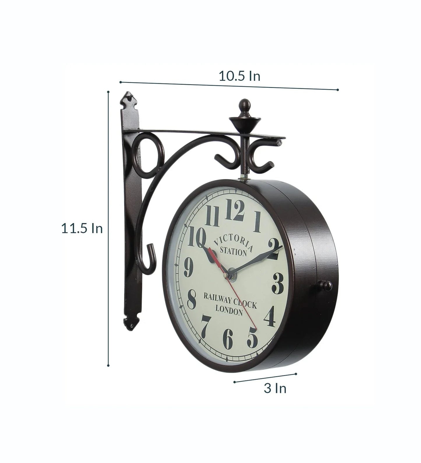 Brown Metal Expertise Platform Clock