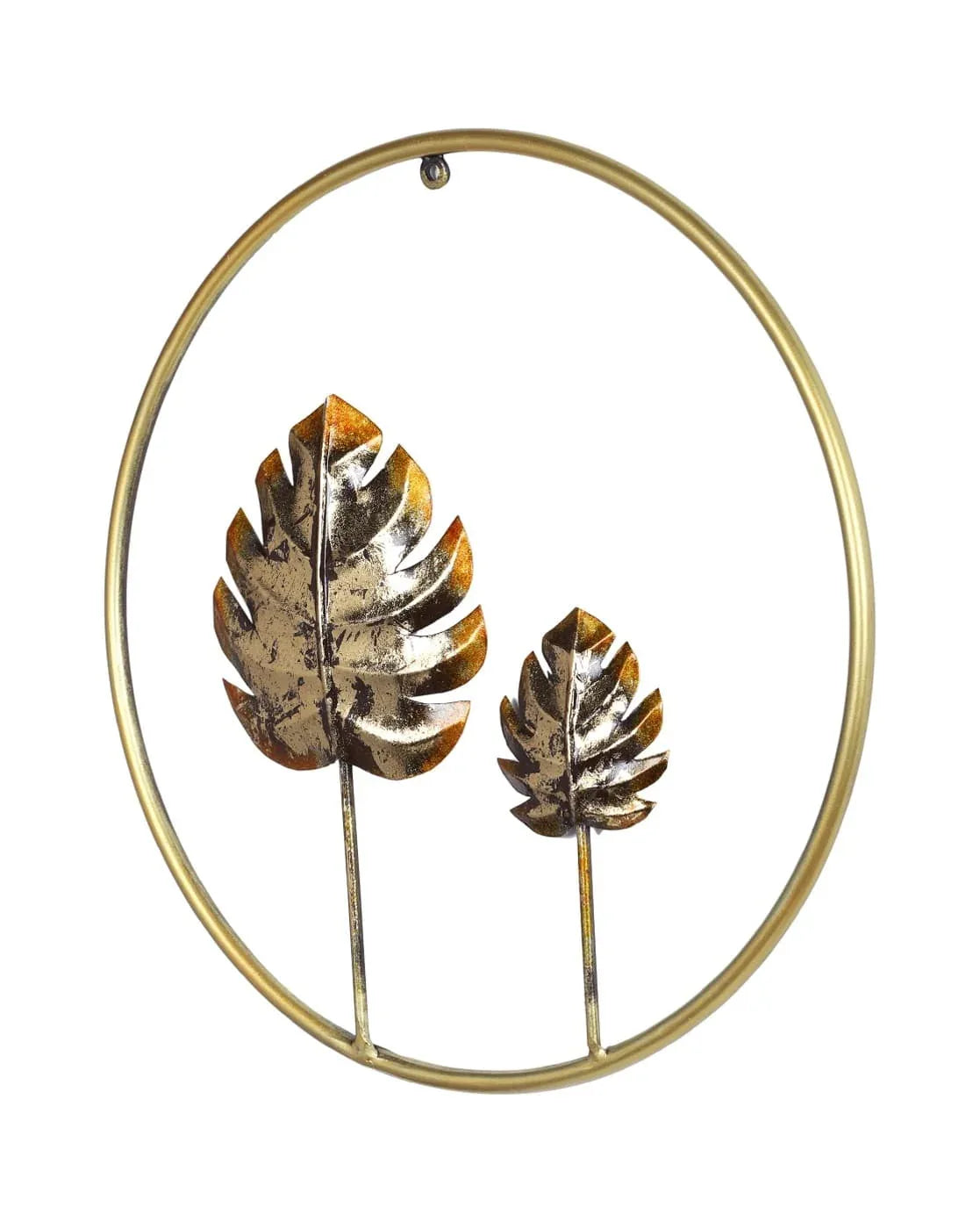 Decorative metal wall art with leaf designs