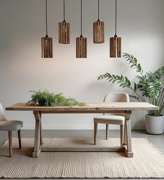 Casa Brown 5 Series Hanging Lamp-ArtyCraftz.com