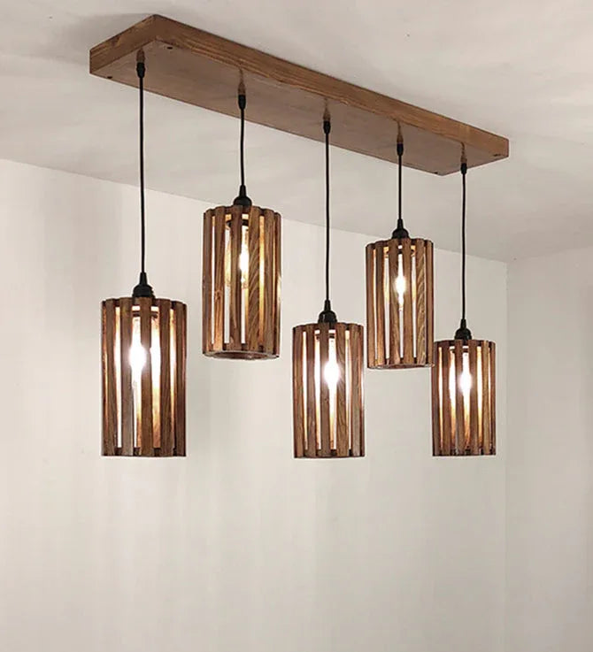 Casa Brown 5 Series Hanging Lamp-ArtyCraftz.com