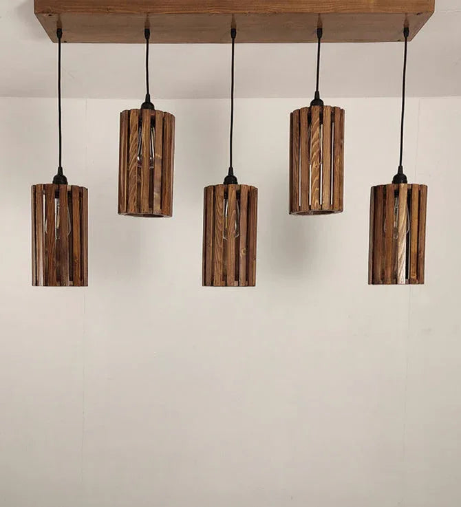 Casa Brown 5 Series Hanging Lamp-ArtyCraftz.com