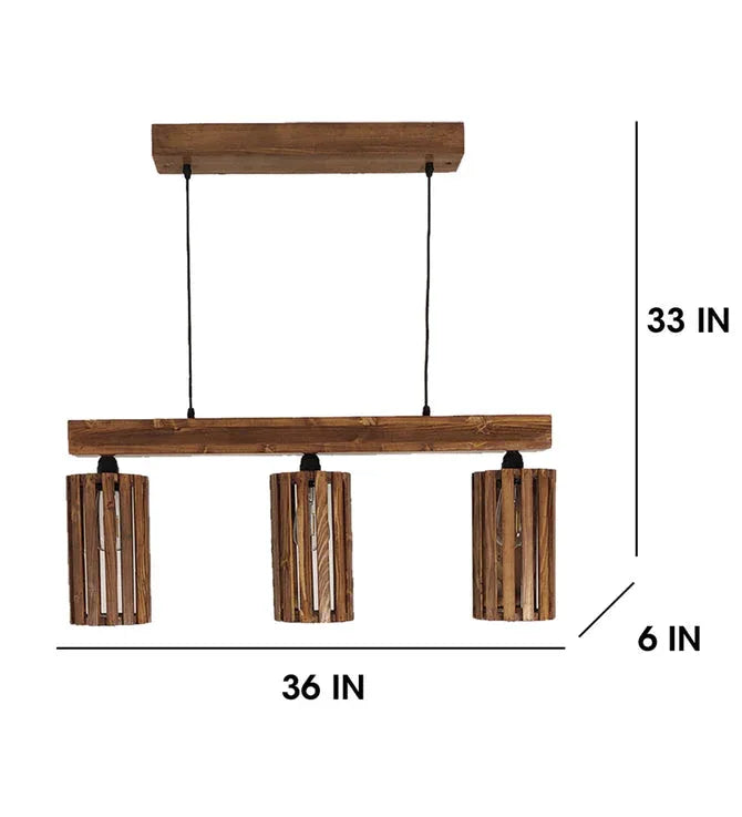 Casa Brown 3 Series Hanging Lamp-ArtyCraftz.com