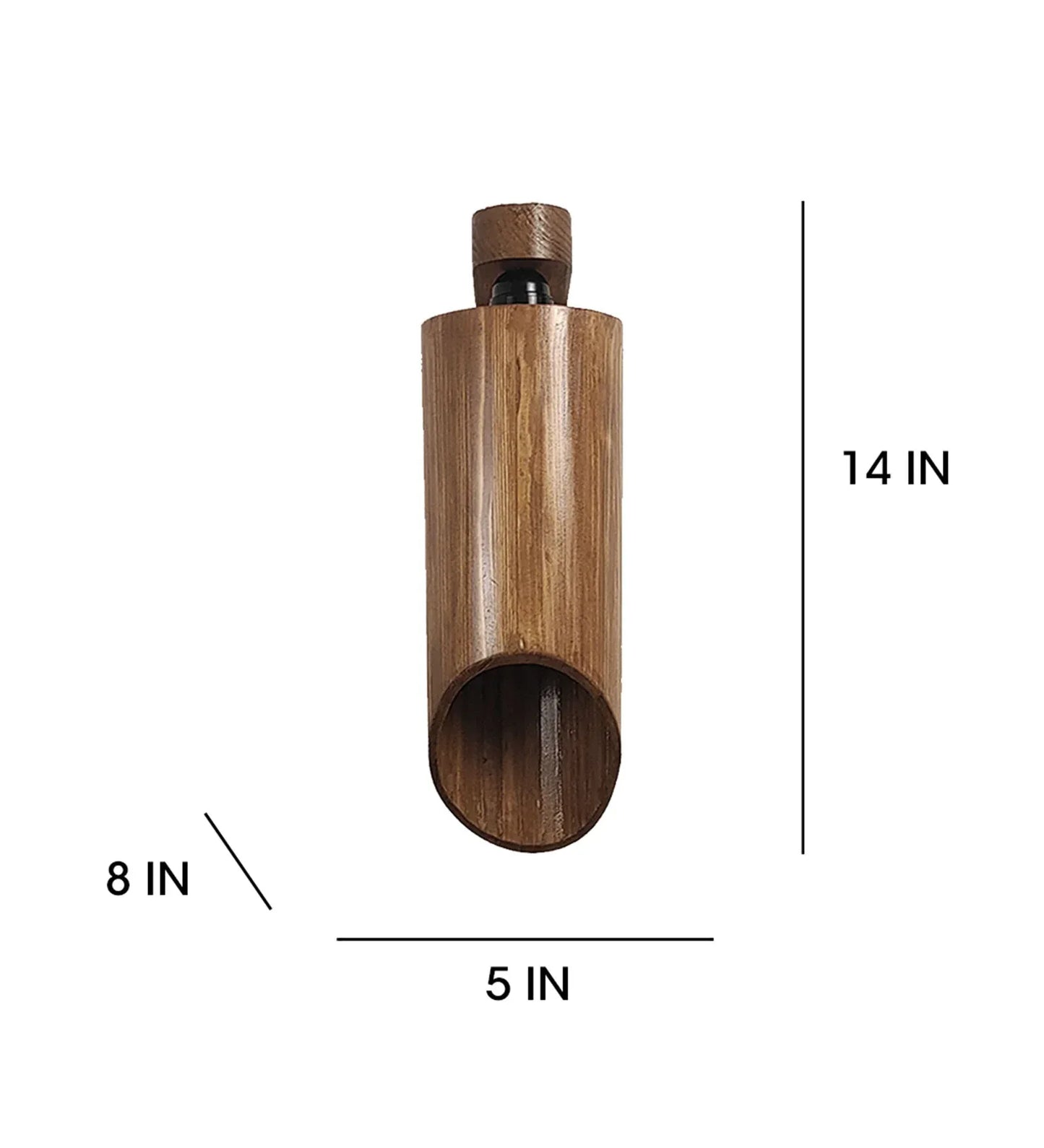 Cedar Brown Wooden Wall Light - ArtyCraftz.com