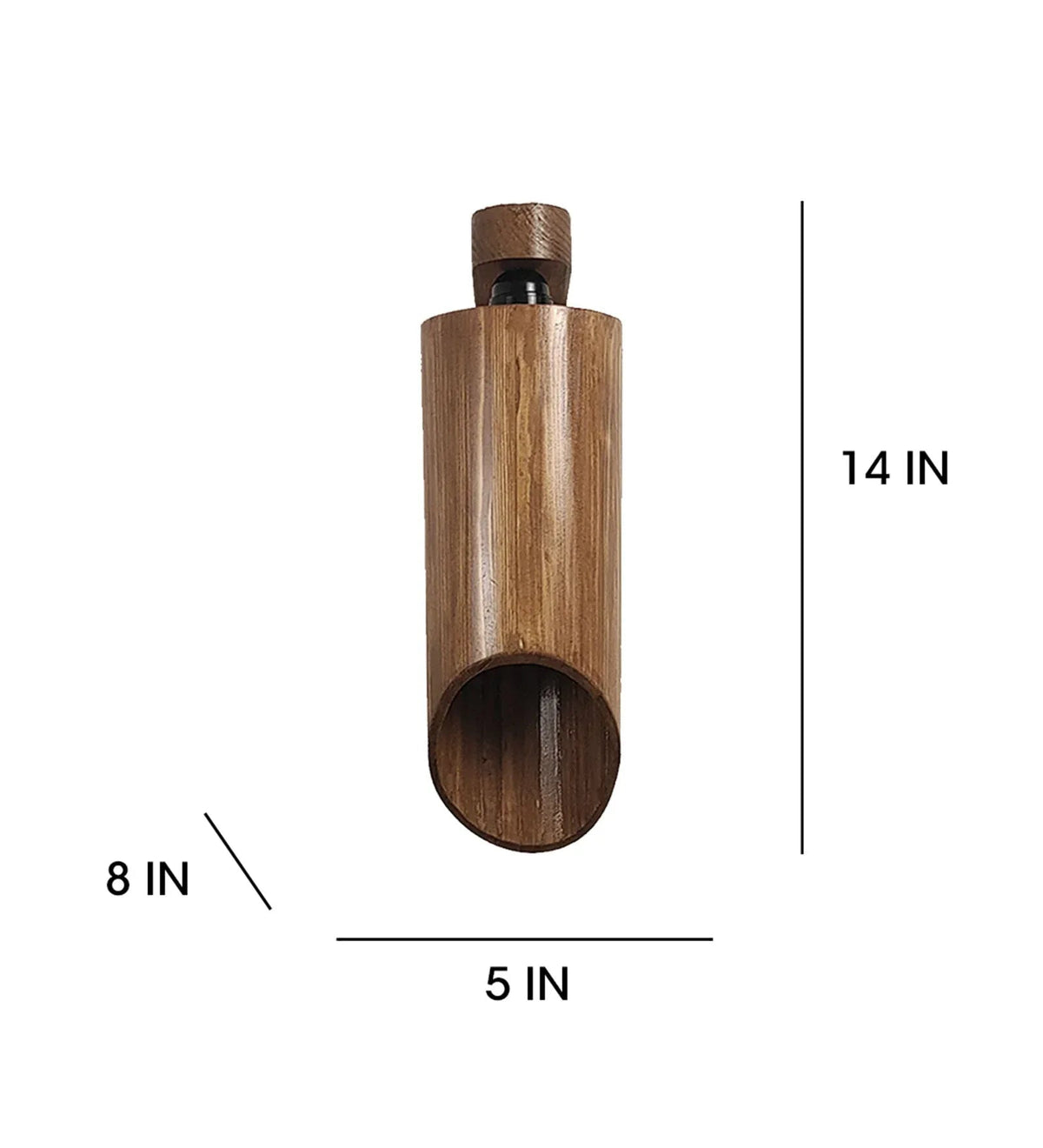 Cedar Brown Wooden Wall Light - ArtyCraftz.com