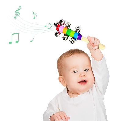 Channapatna Toys Wooden Xylophone & Jingle Bell Rattle