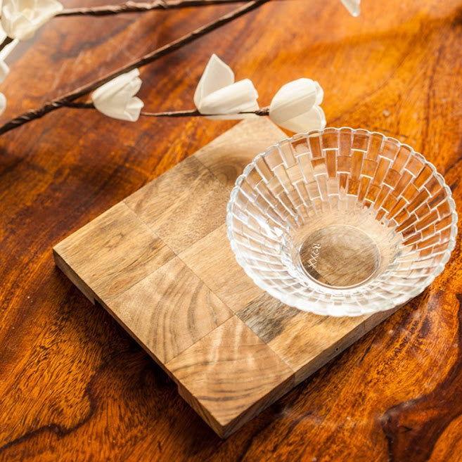 Chess Patterened Wooden Trivet - Wooden Table Coaster - ArtyCraftz.com