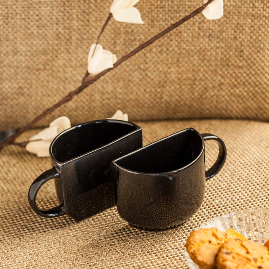 Chevron Ceramic Tea Cups -ArtyCraftz.com